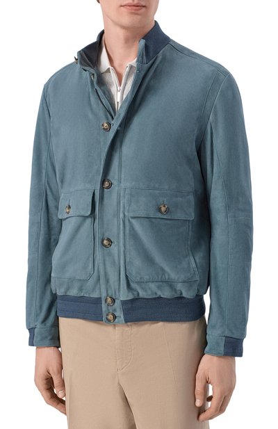 Замшевый бомбер ANDREA CAMPAGNA, арт. 232625/AC/00418I, фото 3