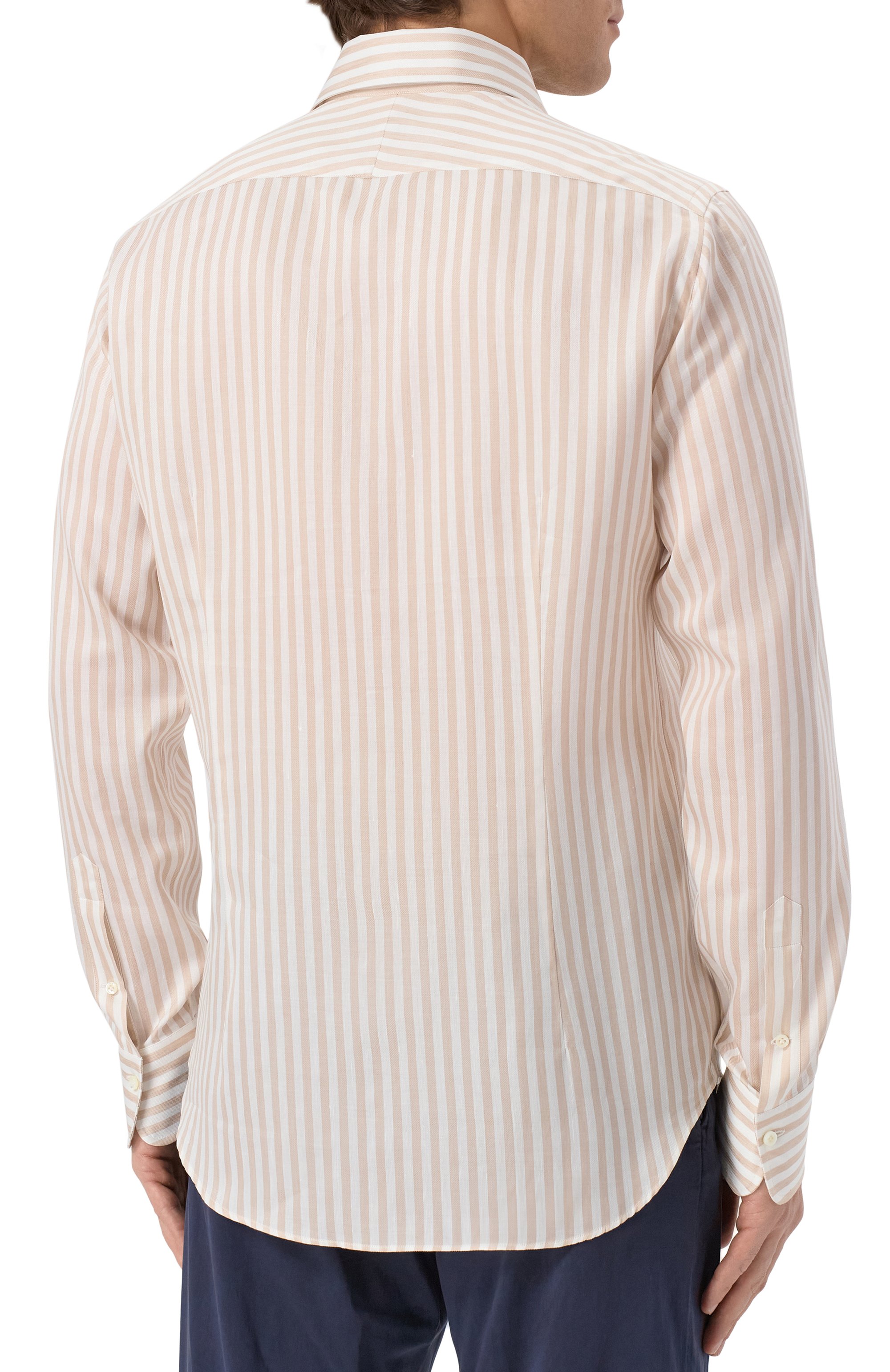 Рубашка из хлопка и льна  ALESSANDRO GHERARDI, арт. D0UBLE/7438, фото 4