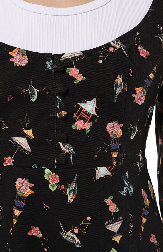 Хлопковое платье Botrois SKU0067311 Чёрный  SKU0067311 Фото 5