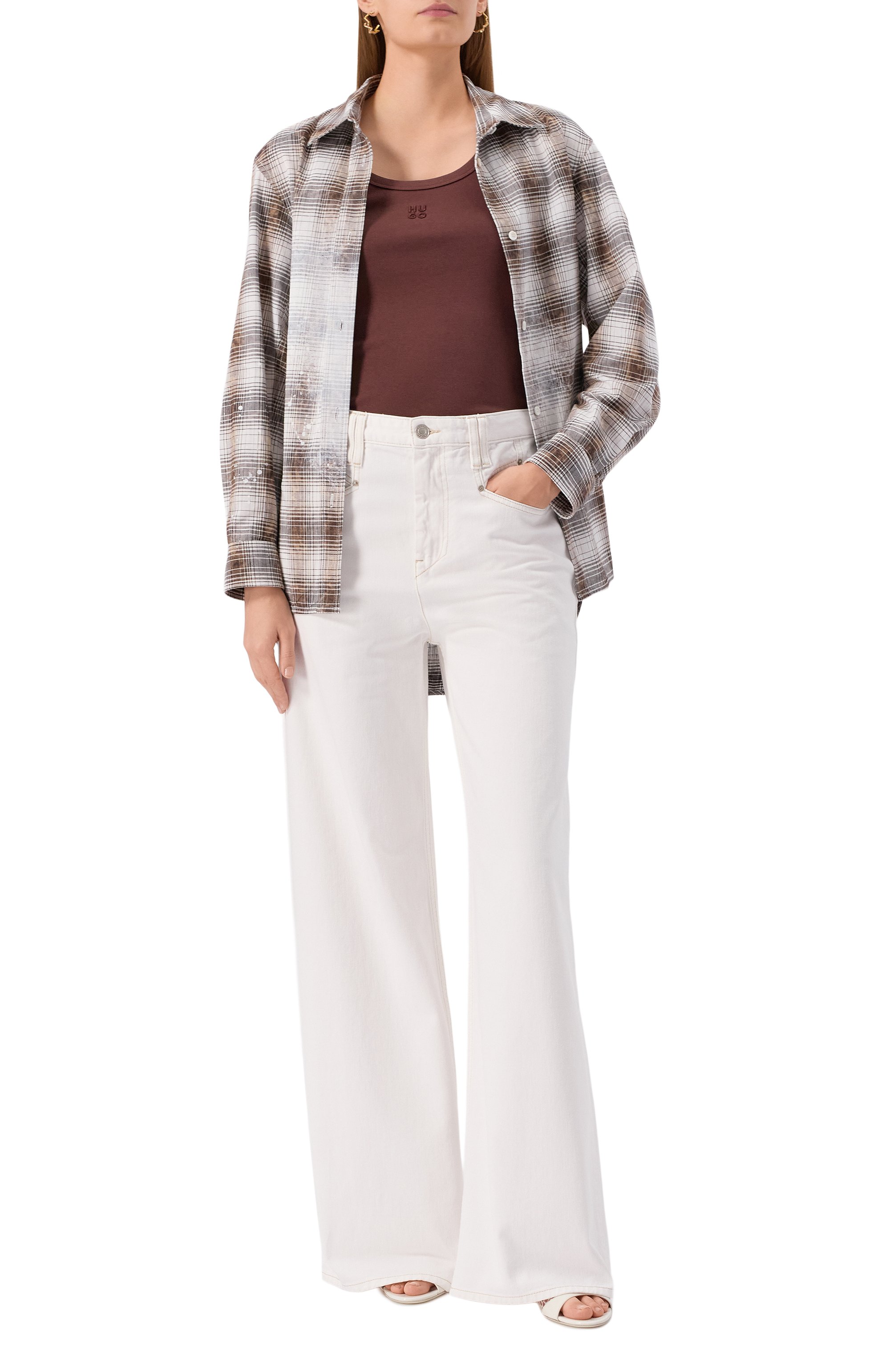 Хлопковая майка HUGO, арт. 50514489, фото 2