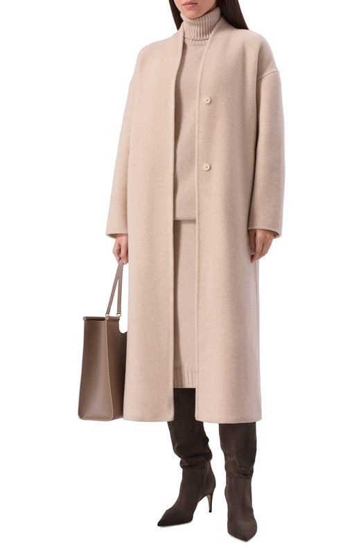 Замшевые сапоги Cindy 75 Sergio Rossi A78990/MCRM13 Коричневый  A78990/MCRM13 Фото 3