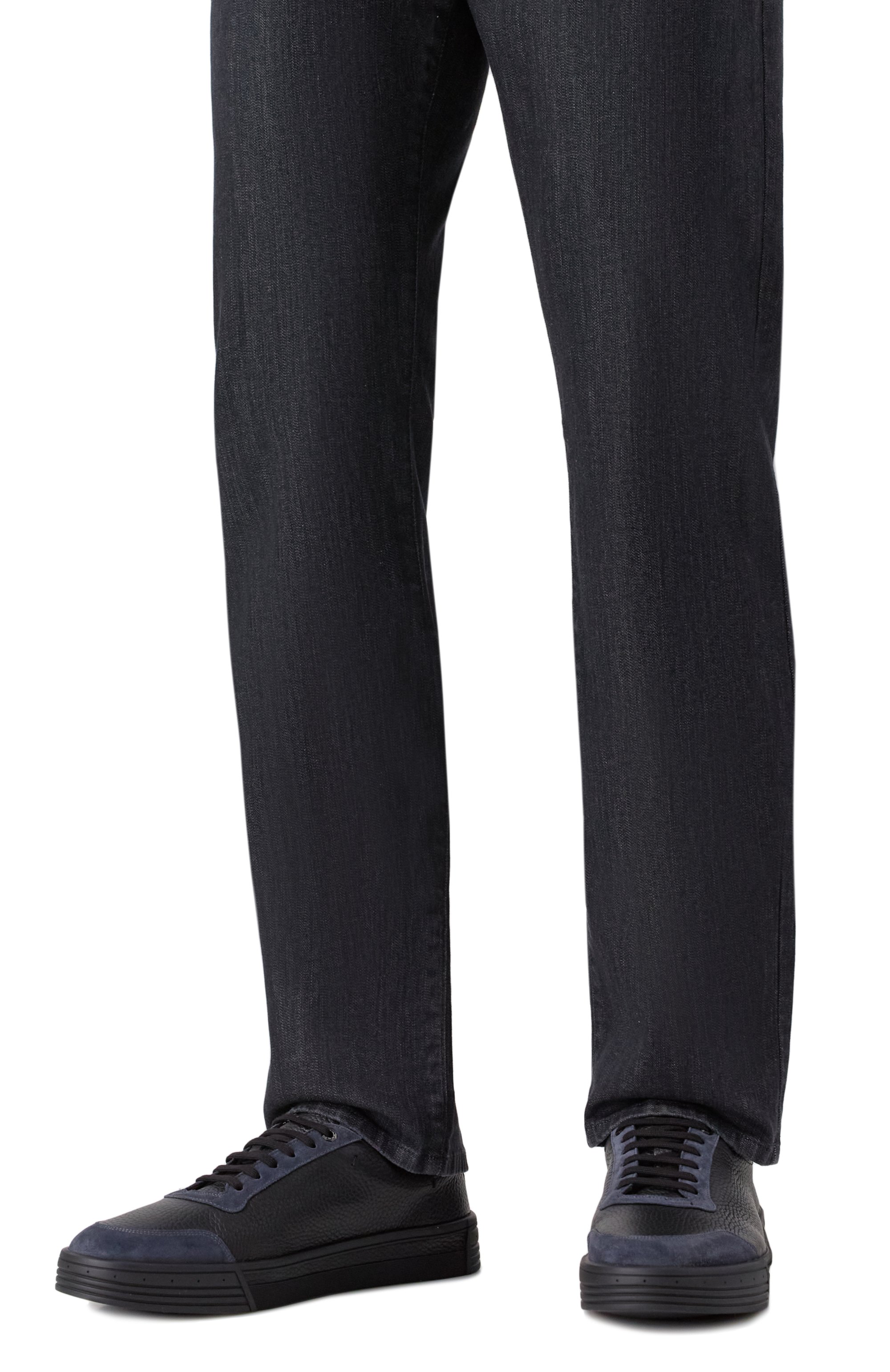 Кожаные кеды STEFANO RICCI темно-синего цвета по цене 123000 руб., арт. UV23_G6649/SDPVD, фото 3 Кожаные кеды STEFANO RICCI, арт. UV23_G6649/SDPVD, фото 3