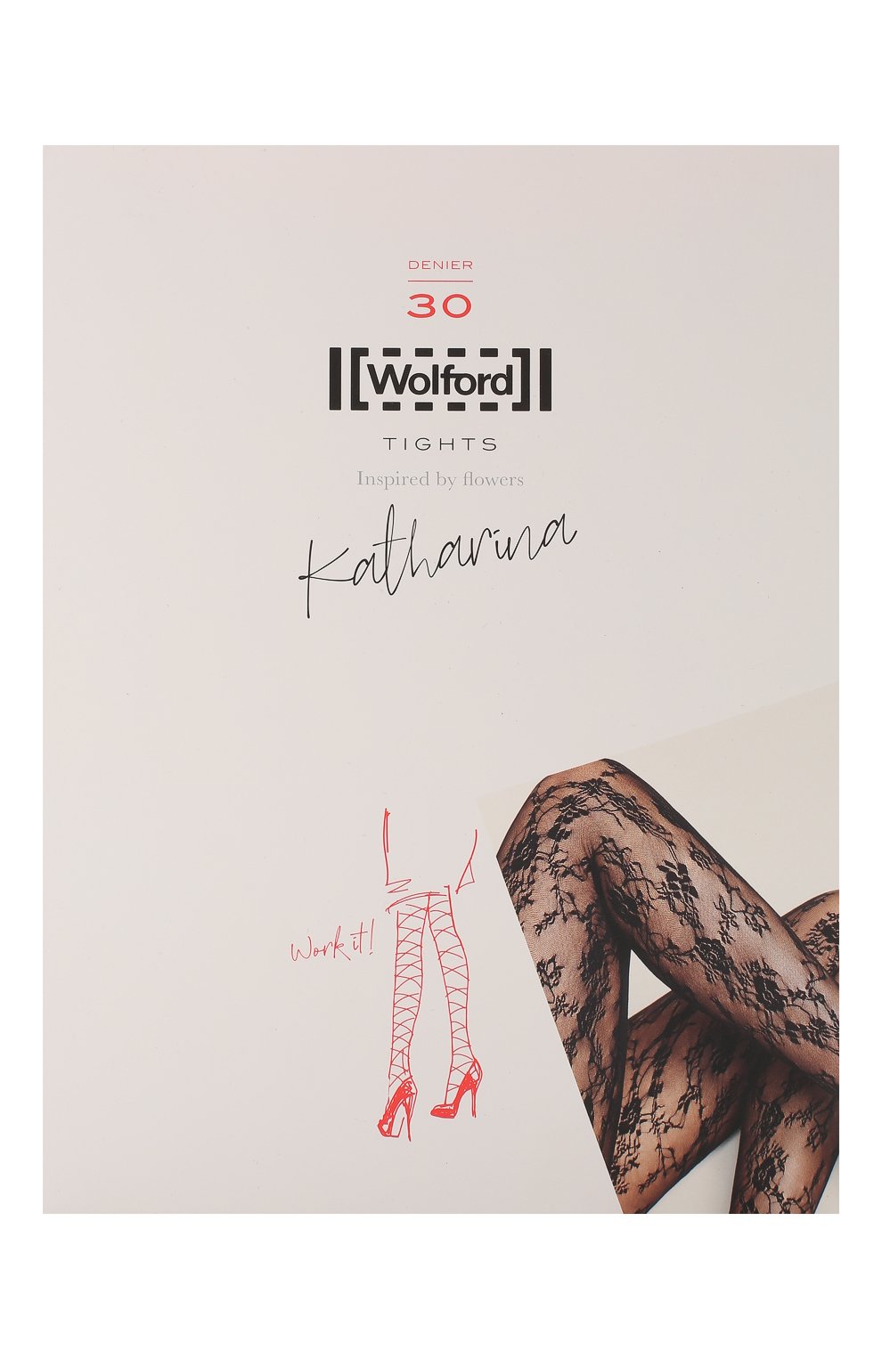 Колготки katharina WOLFORD черного цвета по цене 6000 руб., арт. 19271, фото 1 Колготки katharina WOLFORD, арт. 19271, фото 1