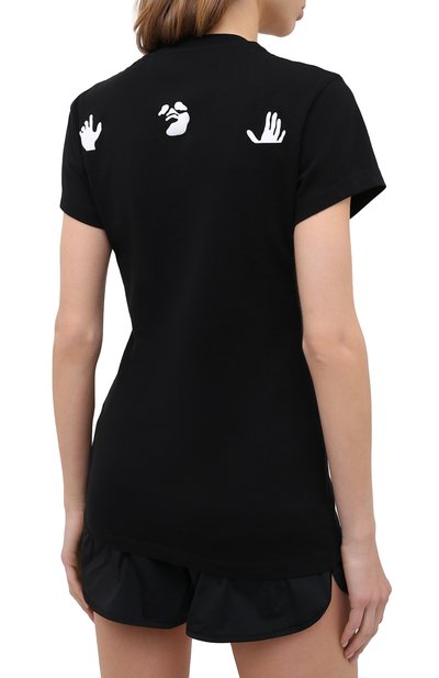 Хлопковая футболка OFF-WHITE, арт. 0WAA040F20JER0021001, фото 4