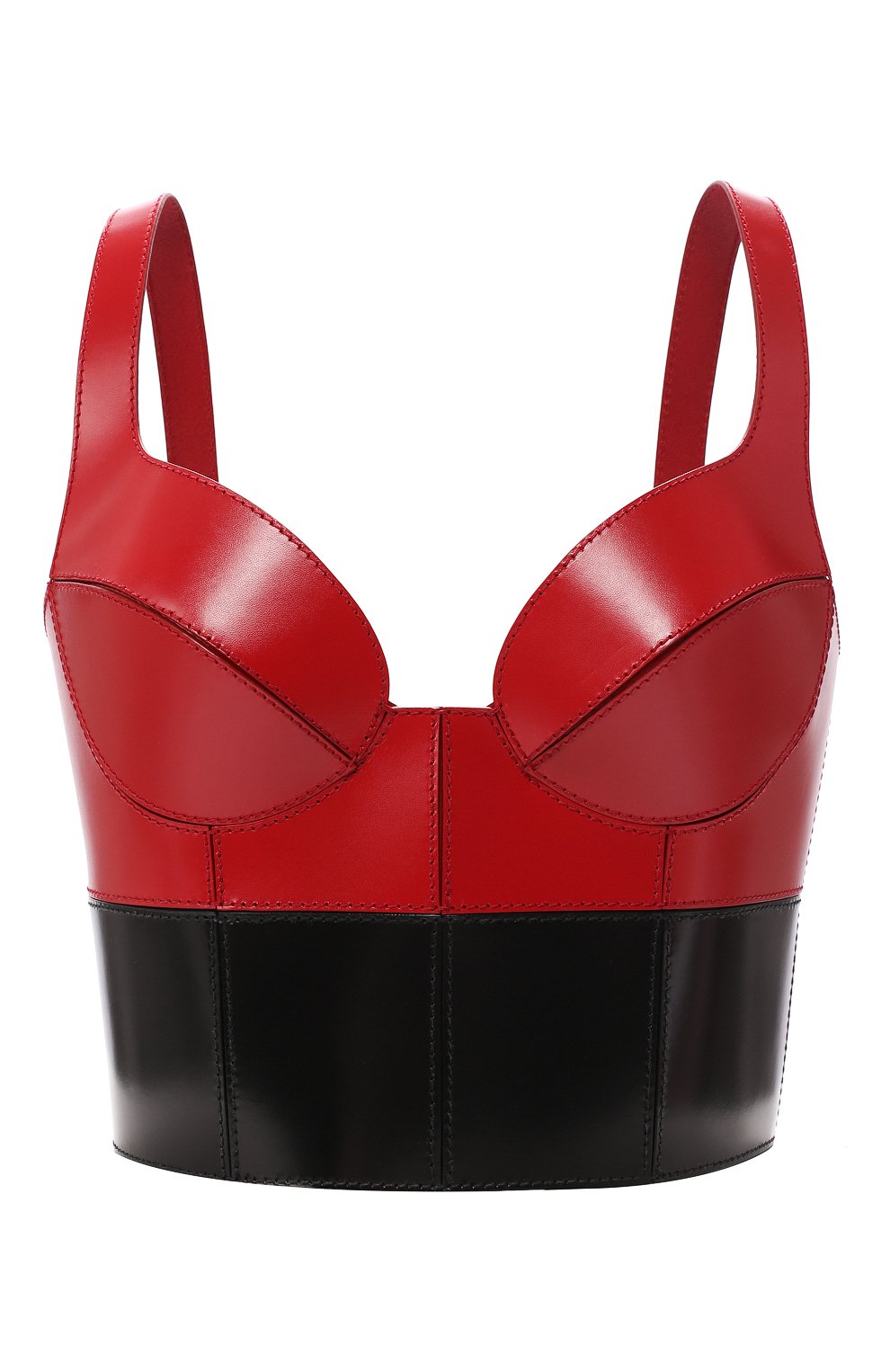 Кожаный топ ALEXANDER MCQUEEN, арт. 585021/Q5AA3, фото 1