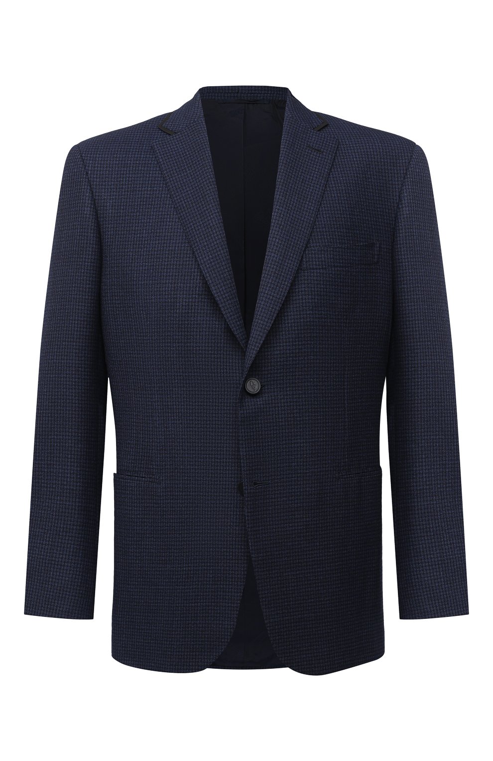 Шерстяной пиджак BRIONI темно-синего цвета по цене 518500 руб., арт. RGQ00L/09A6I/D0R0TE0, фото 1 Шерстяной пиджак BRIONI, арт. RGQ00L/09A6I/D0R0TE0, фото 1