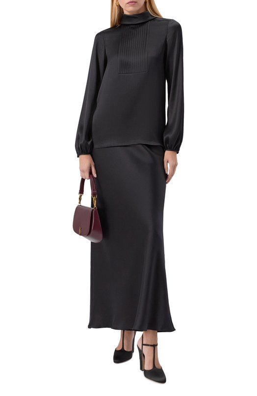 Атласная блузка MVST M25.1MW.B002/00D602 Чёрный  M25.1MW.B002/00D602 Фото 2