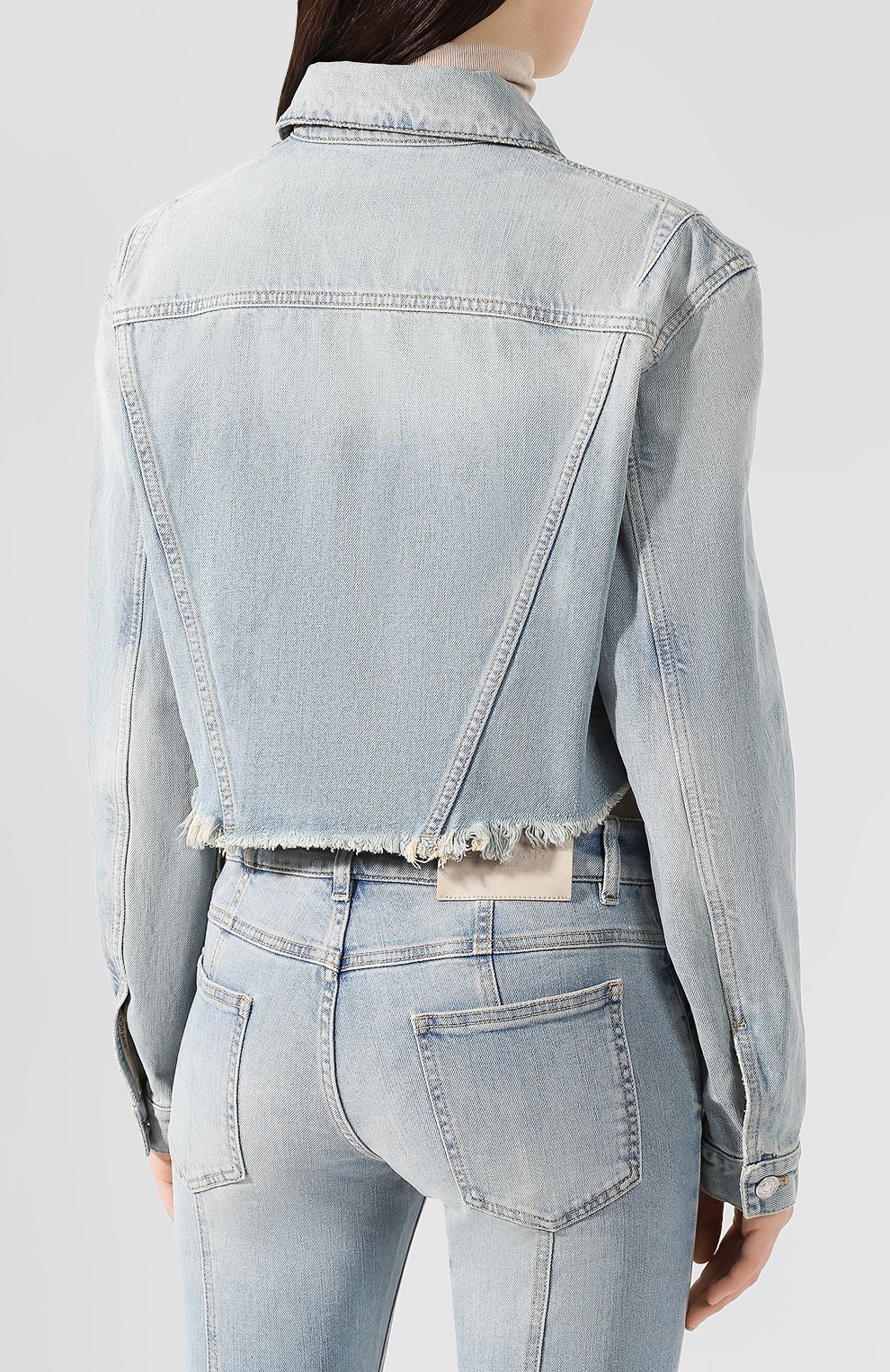 Джинсовая куртка GIVENCHY голубого цвета по цене 79950 руб., арт. BW006Q50AM, фото 4 Джинсовая куртка GIVENCHY, арт. BW006Q50AM, фото 4