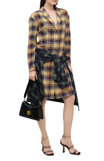 Кожаные босоножки gina BY FAR черного цвета по цене 61550 руб., арт. 20PFGNSBLCRE, фото 2 Кожаные босоножки gina BY FAR, арт. 20PFGNSBLCRE, фото 2