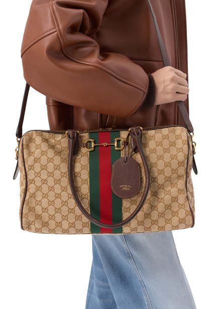 Сумка borsetto large GUCCI бежевого цвета по цене 446500 руб., арт. 866734/FAFV9, фото 2 Сумка borsetto large GUCCI, арт. 866734/FAFV9, фото 2