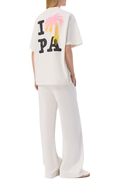 Хлопковая футболка PALM ANGELS, арт. PWAA07BS26JER004, фото 2