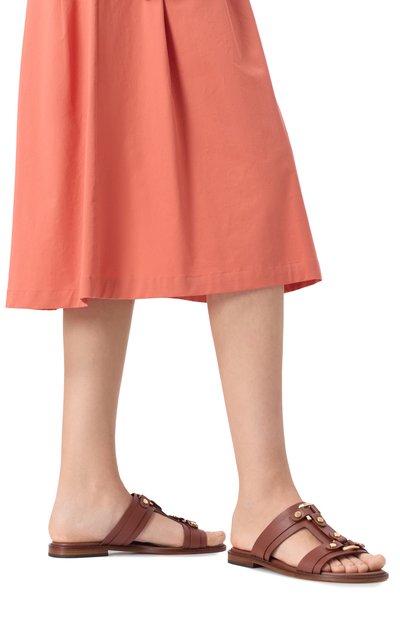 Кожаные шлепанцы DOUCAL'S, арт. DD8771MARNUF073, фото 3