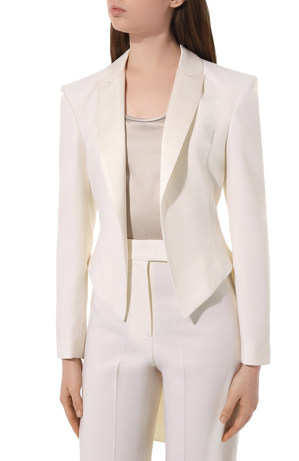 Шерстяной жакет PERVERT молочного цвета по цене 42000 руб., арт. PE23/JA03/52-08, фото 3 Шерстяной жакет PERVERT, арт. PE23/JA03/52-08, фото 3