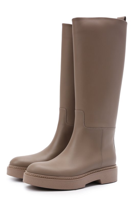 

Кожаные сапоги Santoni, Бежевый