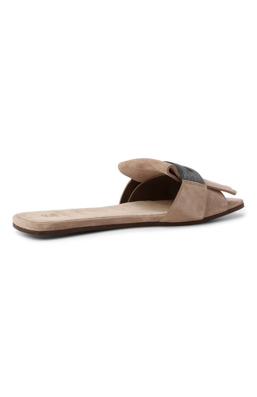 Замшевые шлепанцы Brunello Cucinelli MZSFC2873 Бежевый  MZSFC2873 Фото 5