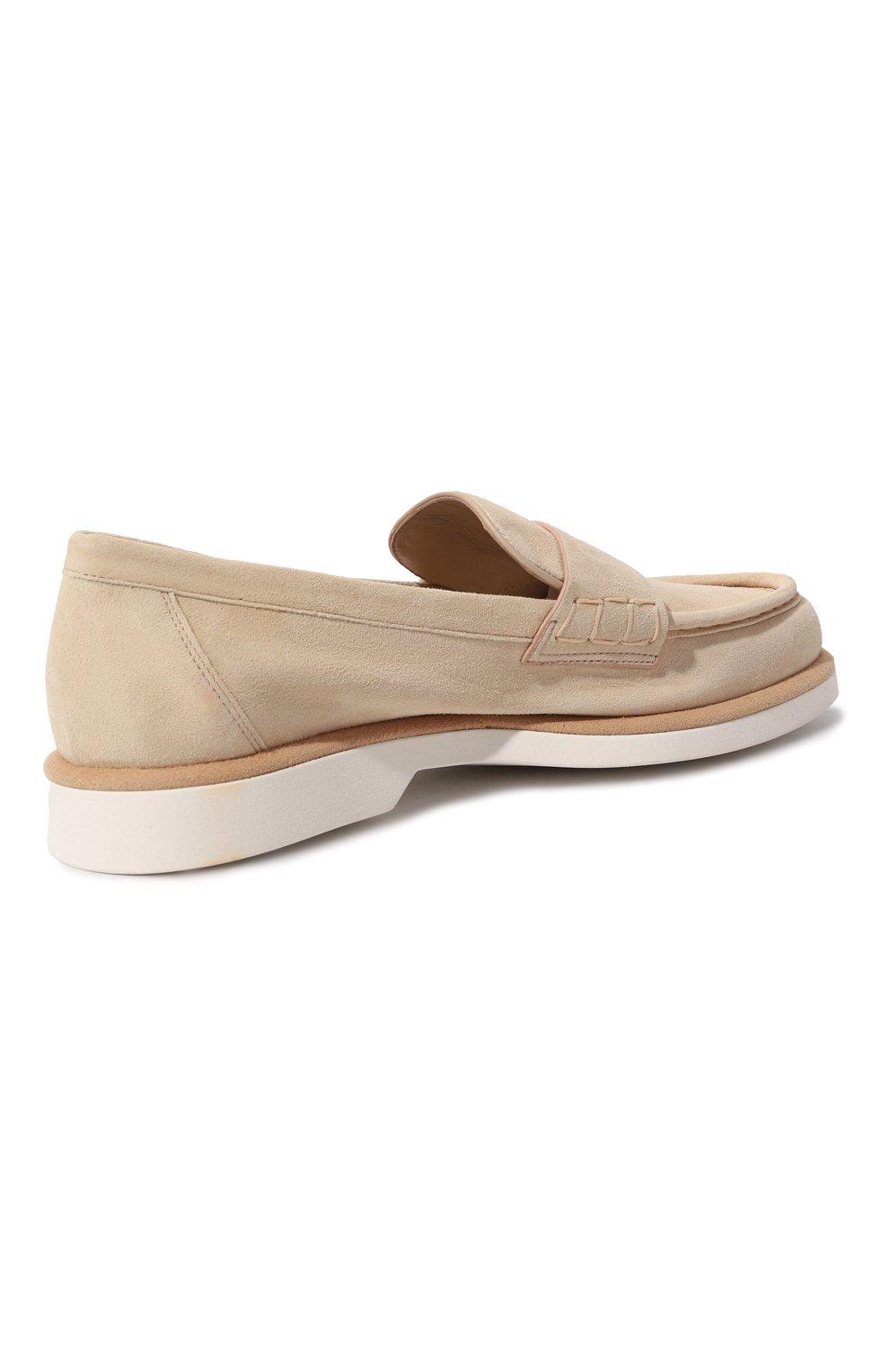 Замшевые пенни-лоферы SANTONI, арт. WUQY59818BIASLH0M35, фото 5