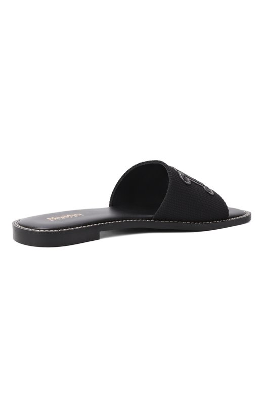 Текстильные шлепанцы Geneve Weekend Max Mara GENE 2516521019 Чёрный  GENE 2516521019 Фото 5