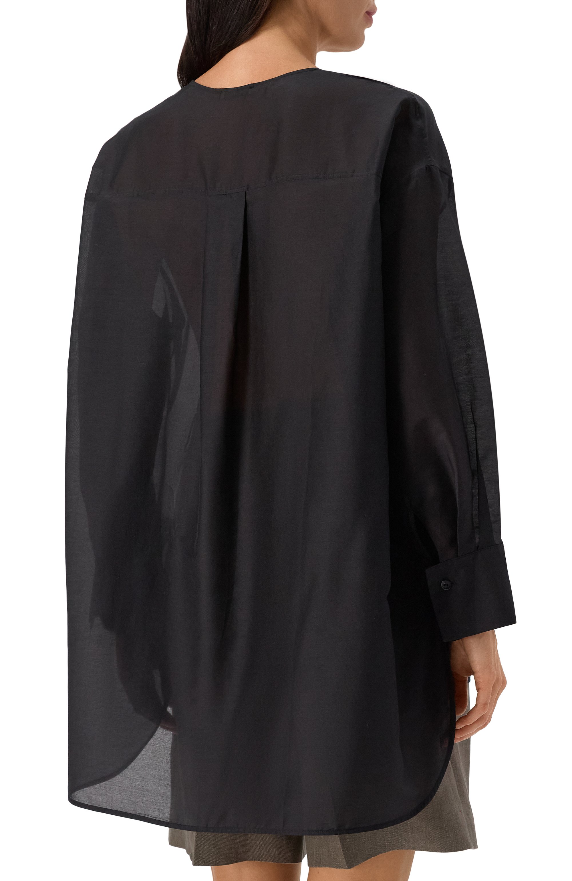 Блузка из хлопка и шелка 12 STOREEZ, арт. 125274, фото 4