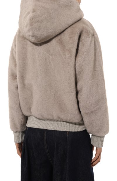 Бомбер из экомеха MAX AND MOI, арт. GALA, фото 4