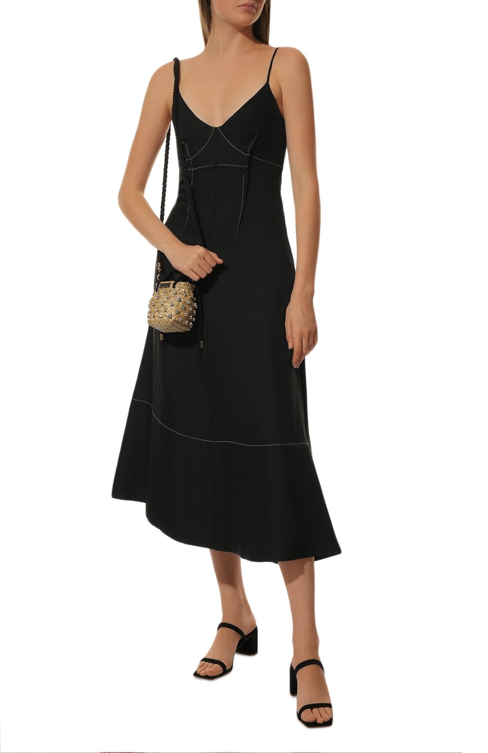 Сумка nina small LE NINE черного цвета по цене 41200 руб., арт. S5-00030/600/SATIN/C0TT0N, фото 7 Сумка nina small LE NINE, арт. S5-00030/600/SATIN/C0TT0N, фото 7