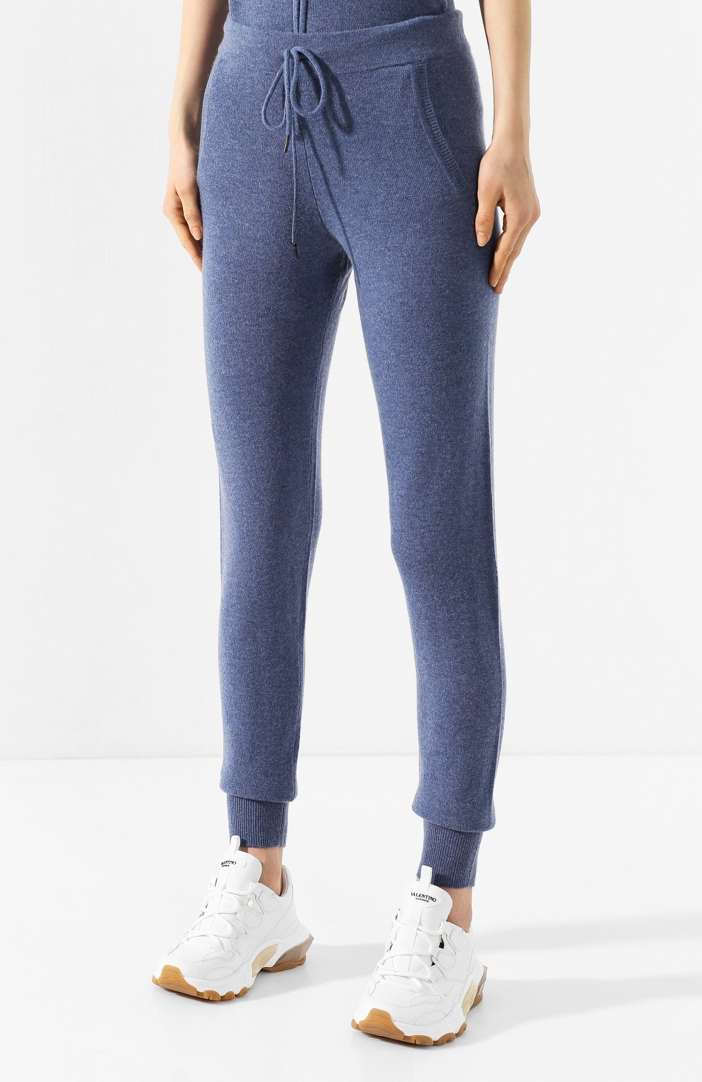 Кашемировые джоггеры NOT SHY синего цвета по цене 18500 руб., арт. 3501008C, фото 3 Кашемировые джоггеры NOT SHY, арт. 3501008C, фото 3