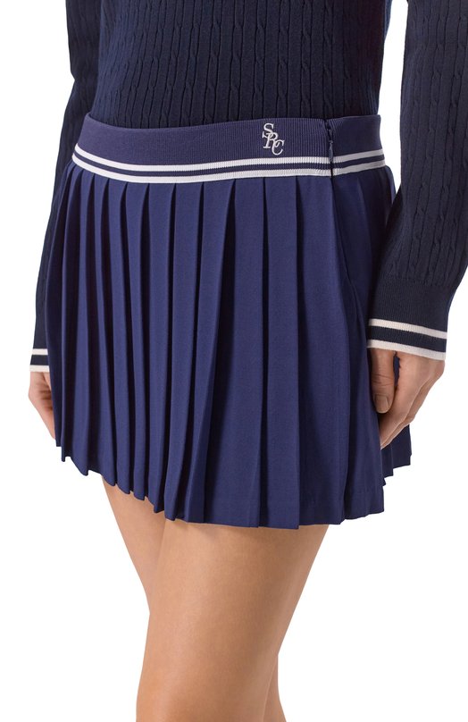 Плиссированная юбка Sporty and Rich SK01261302BL124 Синий  SK01261302BL124 Фото 5