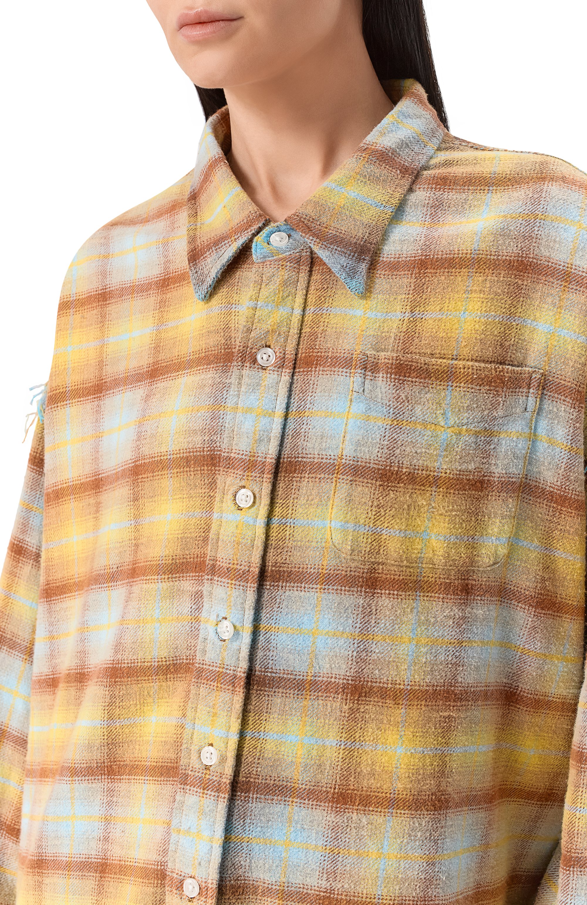 Хлопковая рубашка R13, арт. R13WR075-R503B, фото 5