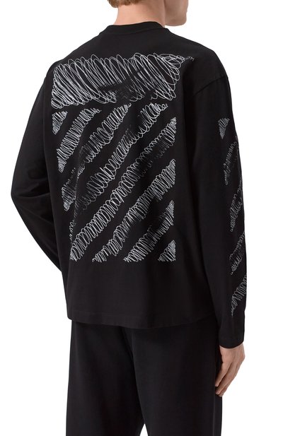 Хлопковый лонгслив OFF-WHITE, арт. 0MAB09CF25JER005, фото 4