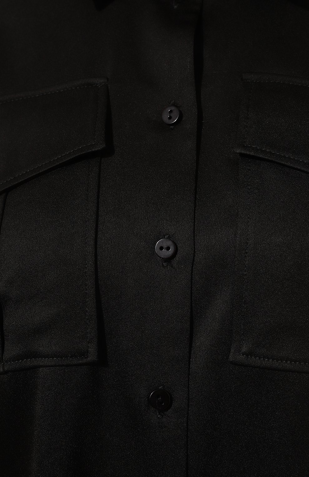 Атласная рубашка CHAPURIN черного цвета по цене 35000 руб., арт. BL/19907/28091-м/FW23-24, фото 5 Атласная рубашка CHAPURIN, арт. BL/19907/28091-м/FW23-24, фото 5