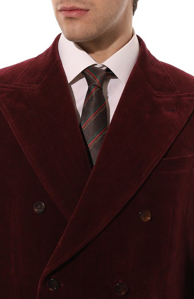 Шелковый галстук GUCCI, арт. 672469 4E002, фото 2