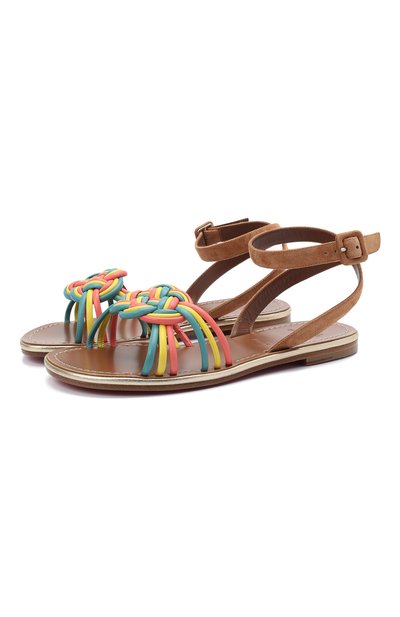 Кожаные сандалии ella CHRISTIAN LOUBOUTIN, арт. 1210702/ELLA FLAT, фото 1