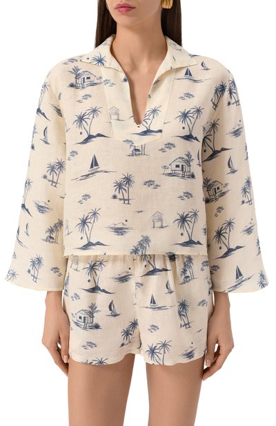 Льняная блузка MANEBI, арт. L81FJ, фото 3