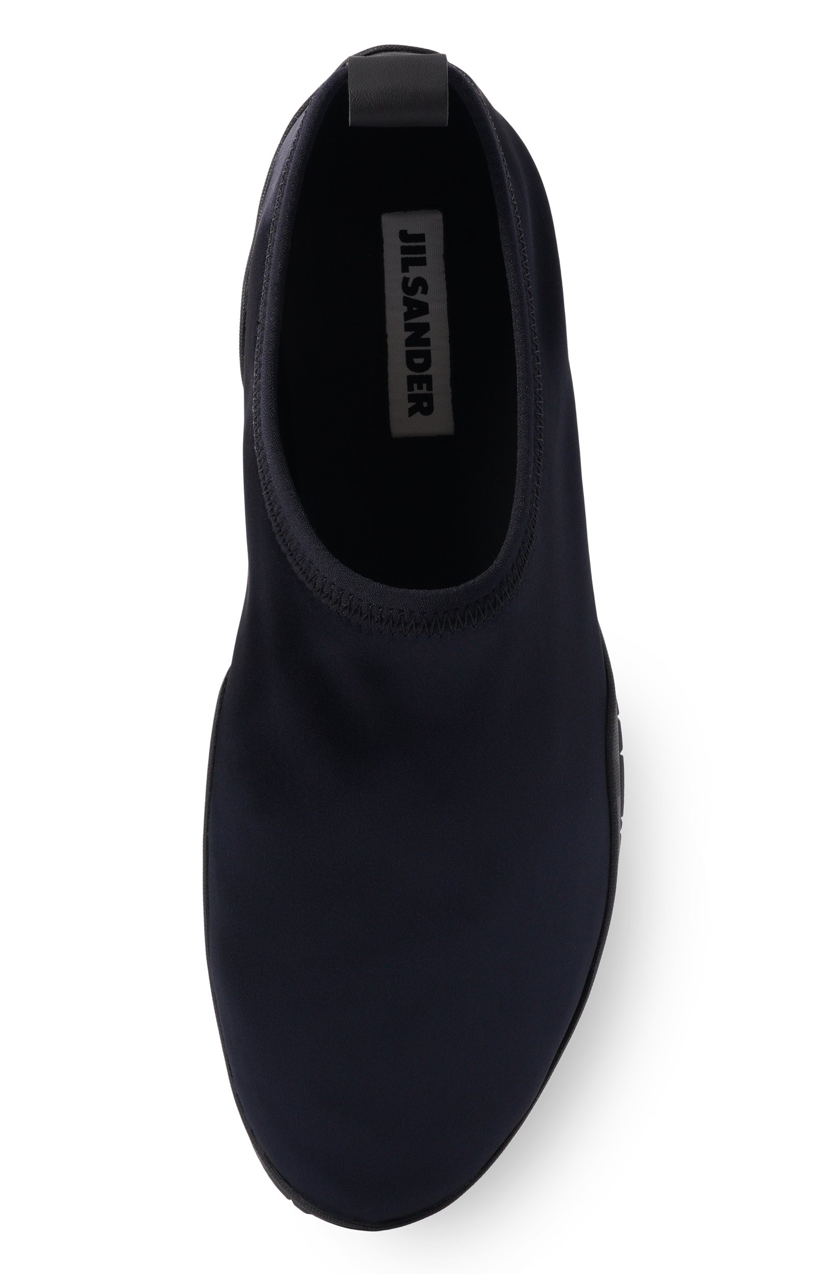Текстильные слипоны elbe JIL SANDER темно-синего цвета по цене 77900 руб., арт. J16WS0042/P3742, фото 6 Текстильные слипоны elbe JIL SANDER, арт. J16WS0042/P3742, фото 6