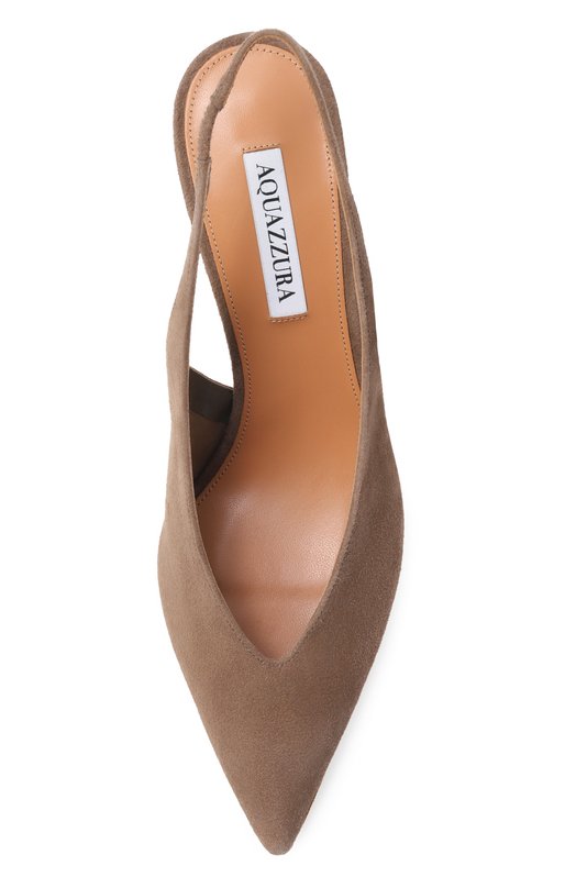 Замшевые туфли Voltaire 85 Aquazzura VTRMIDL0-SUE-T0R Бежевый  VTRMIDL0-SUE-T0R Фото 6