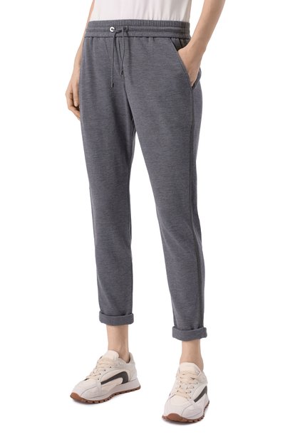 Брюки из хлопка и шелка BRUNELLO CUCINELLI, арт. MD828SM679, фото 3