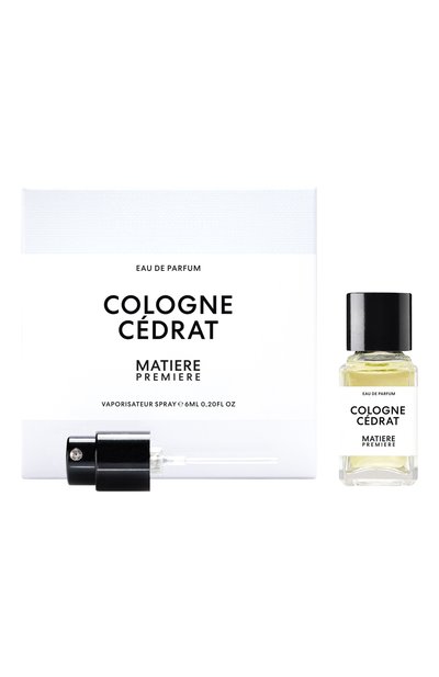 Парфюмерная вода cologne cedrat (6ml) MATIERE PREMIERE бесцветного цвета по цене 5950 руб., арт. 3770007317230, фото 3 Парфюмерная вода cologne cedrat (6ml) MATIERE PREMIERE, арт. 3770007317230, фото 3