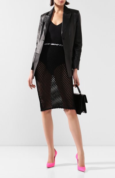 Юбка из вискозы OFF-WHITE, арт. 0WHL008R20H340681000, фото 2