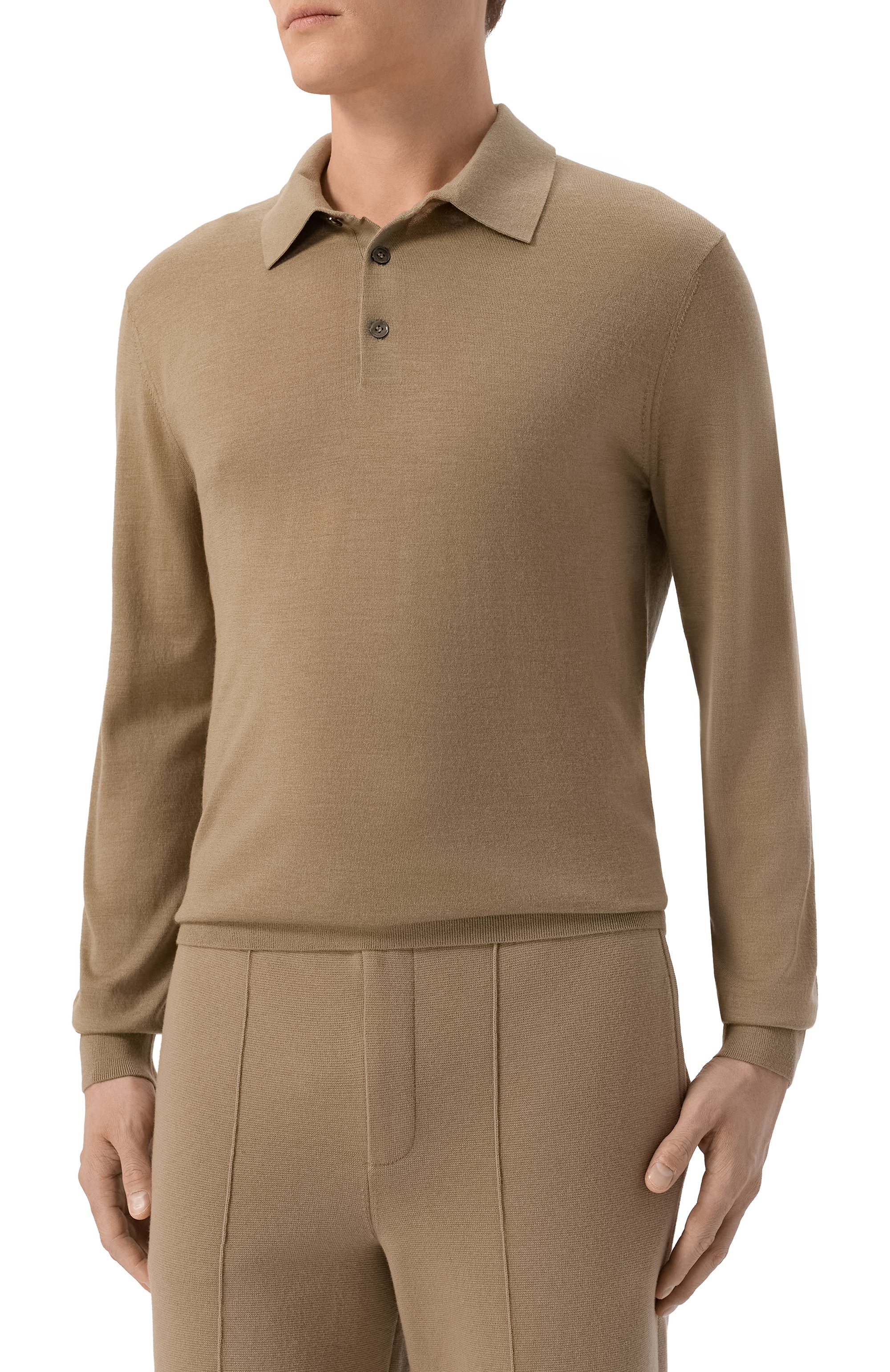 Поло из шерсти и шелка 12 STOREEZ, арт. 135800, фото 3