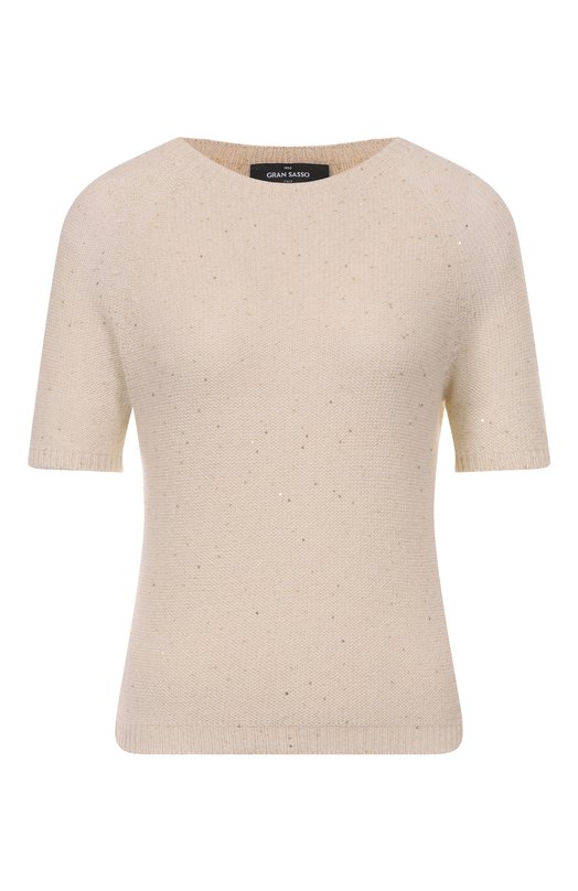 Пуловер из шерсти и кашемира Gran Sasso 14206/33006 Кремовый 14206/33006