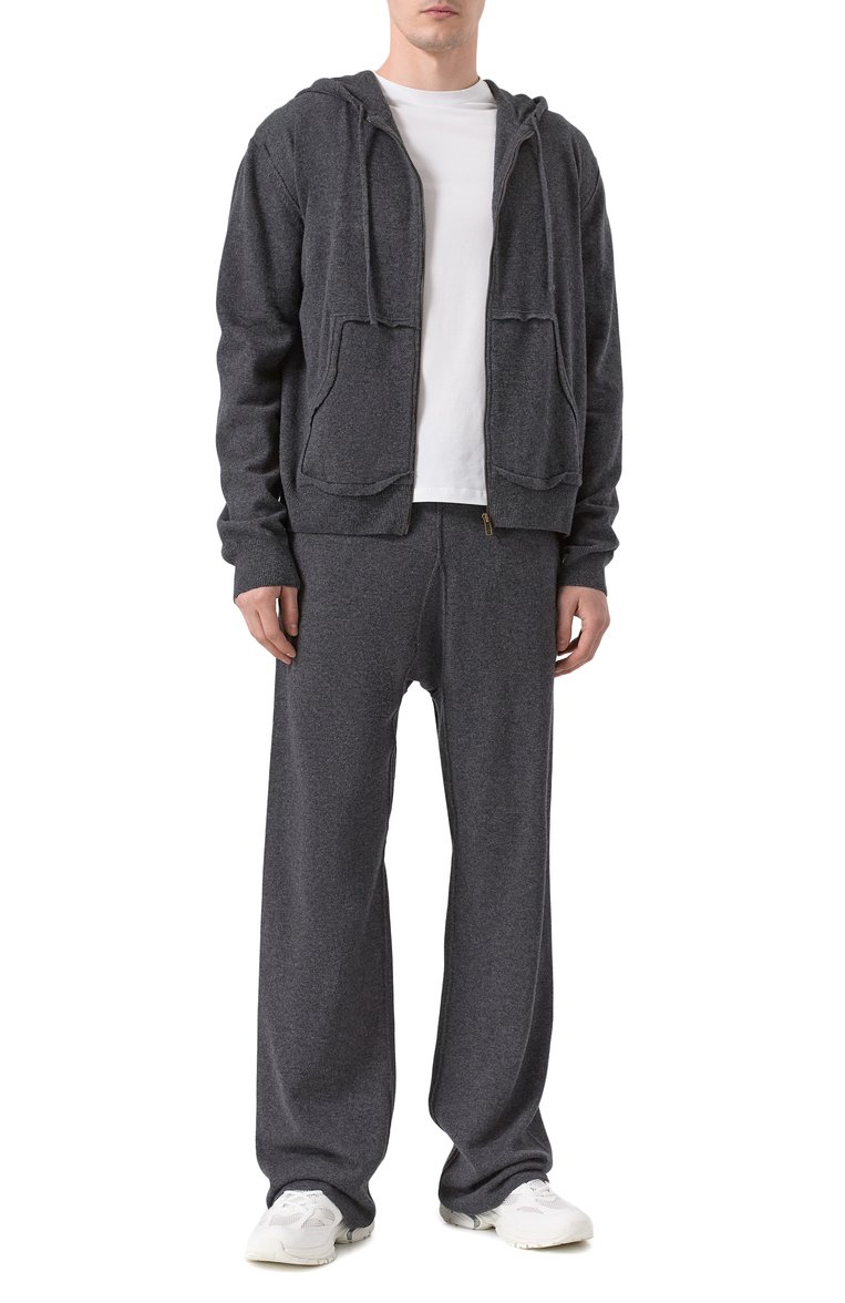 Мужской кардиган из шерсти и кашемира MAISON MARGIELA темно-серого цвета, арт. S50GU0234/M13095 | Фото 2 (Драгоценные камни: Проставлено; Рукава: Длинные; Материал внешний: Кашемир, Шерсть; Материал сплава: Проставлено; Длина (для топов): Стандартные; Мужское Кросс-КТ: Кардиган-одежда; Стили: Минимализм)