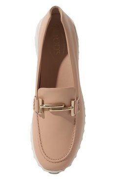 Женские кожаные лоферы TOD’S розового цвета, арт. XXW80A0CI22GOCM030 | Фото 6 (Подошва: Платформа; Материал внутренний: Натуральная кожа; Материал сплава: Проставлено; Драгоценные камни: Проставлено)