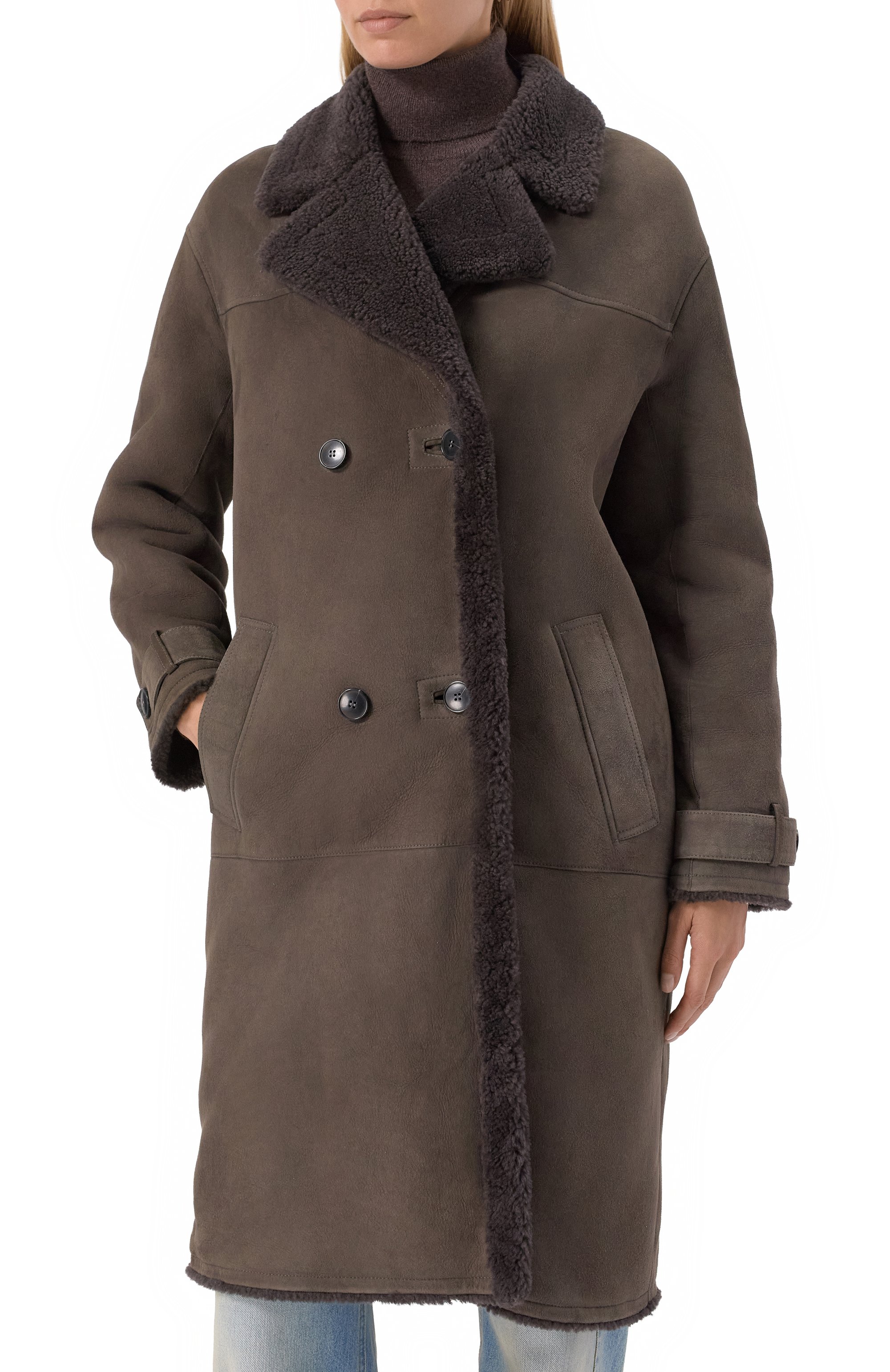 Дубленка из овчины YVES SALOMON, арт. 26WYM60200MSBV, фото 3