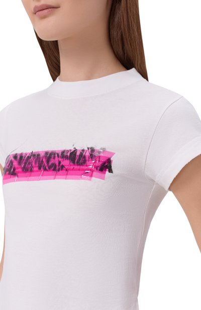 Хлопковая футболка BALENCIAGA, арт. 871744/TUVI6, фото 5