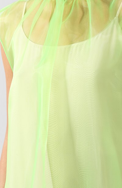 Платье прямого кроя с воротником-стойкой PRADA, арт. P37F5G-1SPB-F0362, фото 5