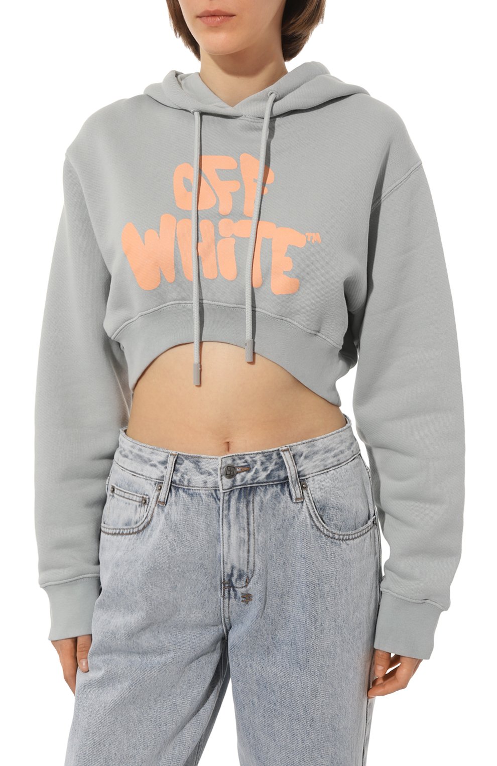 Хлопковое худи OFF-WHITE, арт. OWBB020S23JER0030631, фото 3
