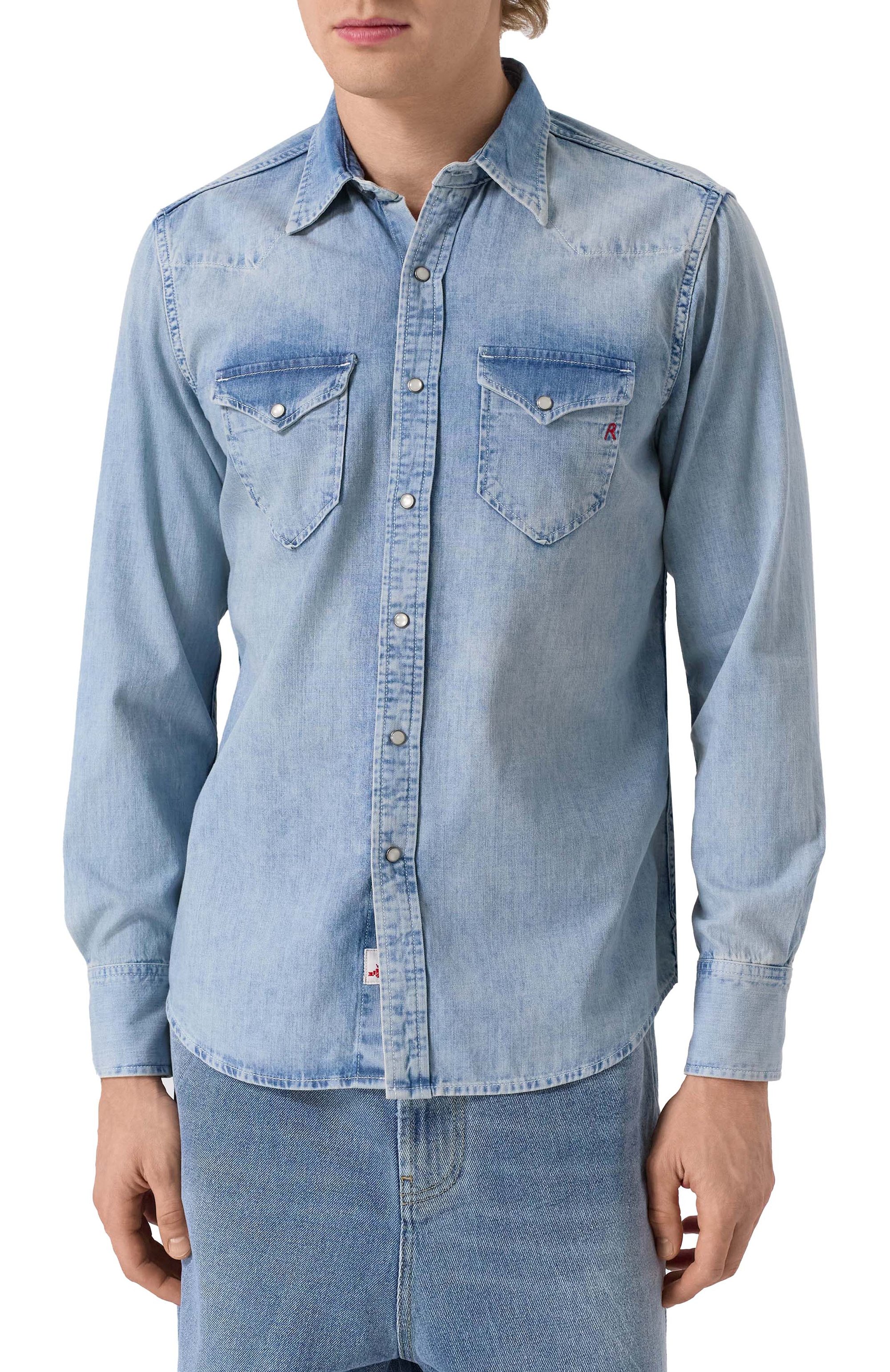 Джинсовая рубашка REPLAY, арт. M4981C.000.26C 82A, фото 3