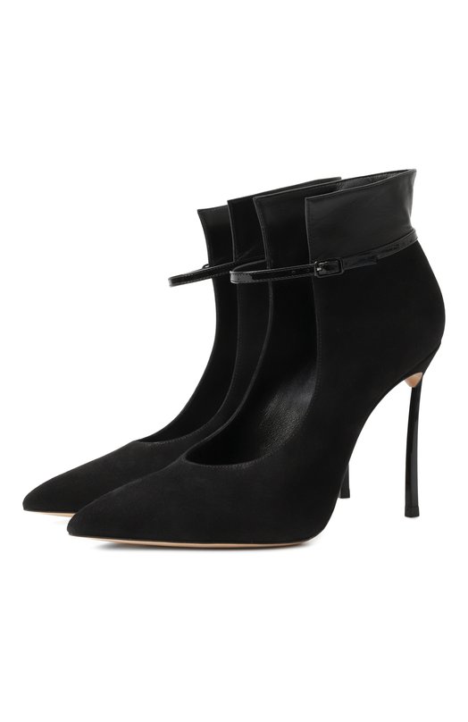 Замшевые туфли Blade 100 Casadei 1H038A100T/T0545 Чёрный 1H038A100T/T0545