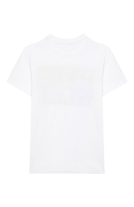 Детская хлопковая футболка DSQUARED2 белого цвета, арт. DQ2781/D004G | Фото 2 (Материал сплава: Прост�авлено; Драгоценные камни: Проставлено; Материал внешний: Хлопок; Рукава: Короткие)