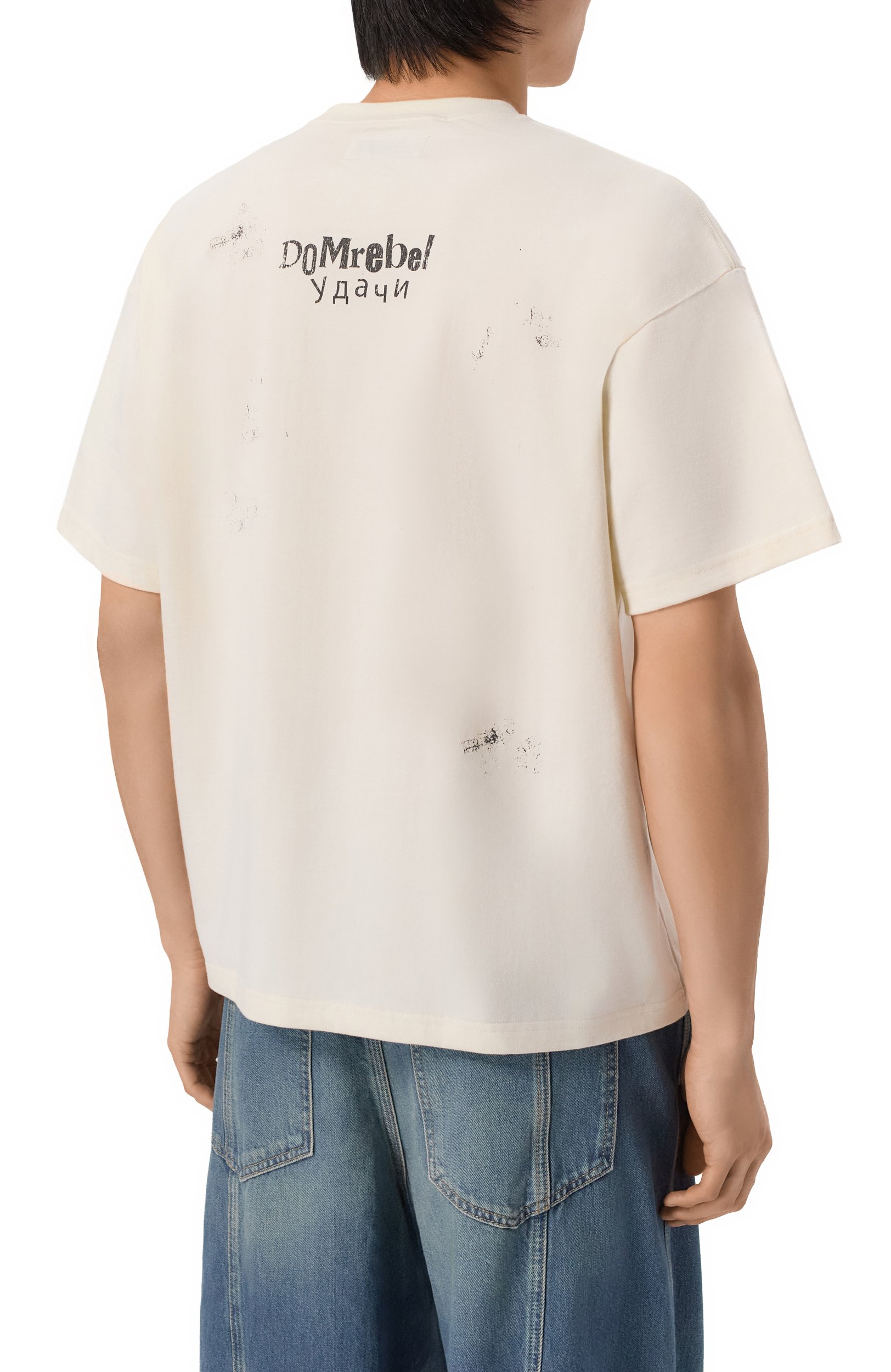 Хлопковая футболка DOMREBEL, арт. M G00D LUCK/T-SHIRT, фото 4