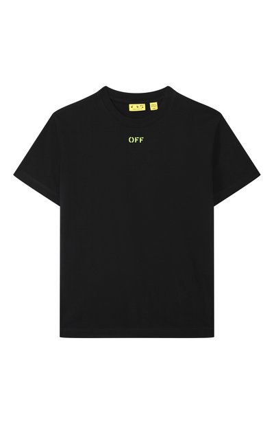 Хлопковая футболка OFF-WHITE, арт. 0BAA002S26JER004